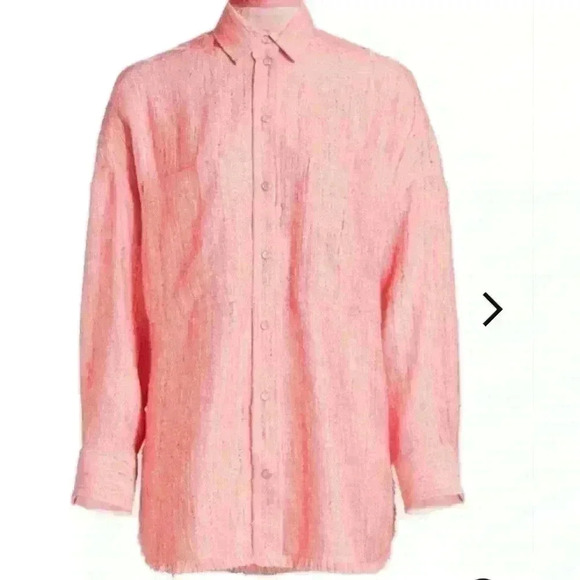 IRO FOUNDA OVERSIZED CORAL SHIRT SHACKET - Picture 7 of 10